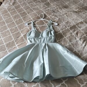 Sequin Hearts Mint Green Dress